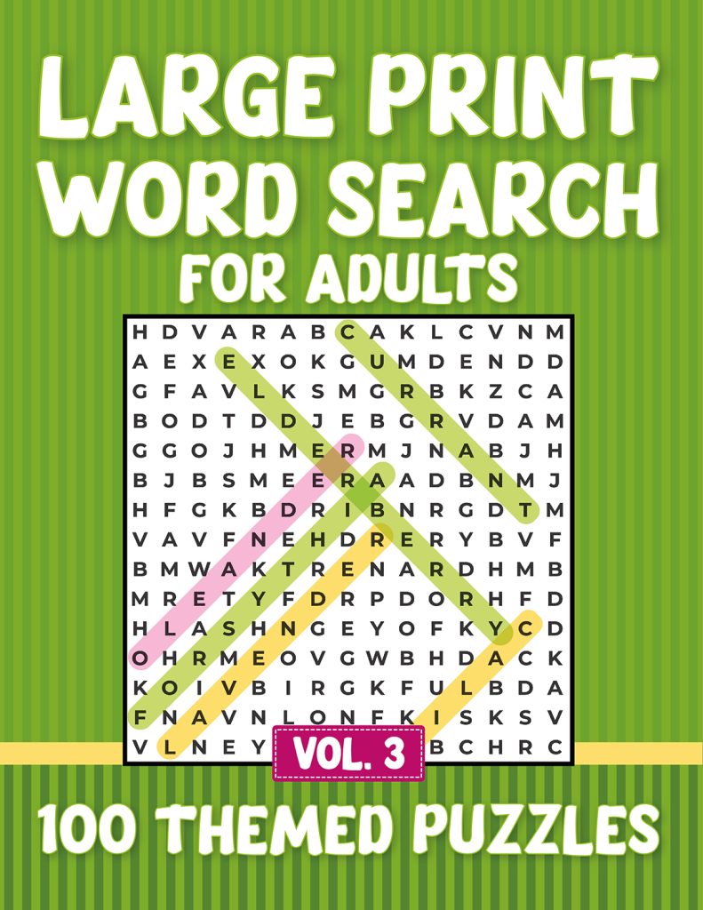 large print word search for adult volume 3 book front cover
